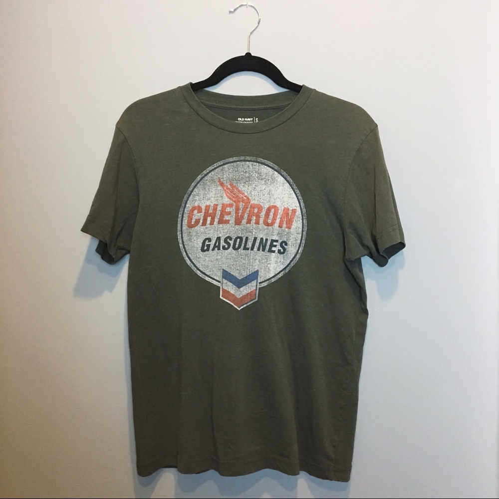 Thrifted Old Navy Chevron Gasolines tee